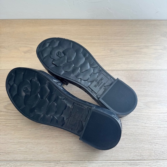 Valentino Atelier Rose Black Slide Women’s 38 MSRP $450 - Picture 9 of 9